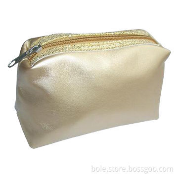 Promotional Cosmetic Bag, Made of PVC Leather, Top Nylon Zipper Closure